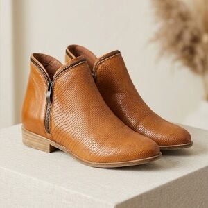 Eric Michael Ireland Leather Ankle Boots rich tan, cognac- Made in Portugal 37